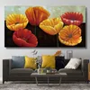 Grande taille belle fleur peinture mur Art toile impression abstraite affiche pour salon chambre décoration Cuadros pas de cadre