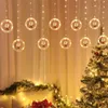 LED Weihnachten Lichterketten Girlande Vorhang Lampen Santa Claus Baum Innen Kronleuchter Neue Jahr Home Party Decor Licht