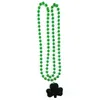 NEWSt Patricks Day Collier Electroplate Perlé Colliers Party Favor Irish Festival Décoration Fournitures RRF11748