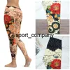 Lotus Leggings for Fitness Tattoo Pants Printed Gym Workout Kläder 2021 UV Skyddad Sport Kvinna Tights