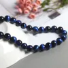 Blue Tigers Eye Stone DIY Jewelry Accessory 4-8 10 12 14MM Tiger Eyes Round Beads for Beaded Bracelet Necklace Making