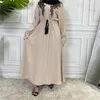 Roupas étnicas Ramadan Eid Mubarak Kaftan Abaya Dubai paquistanês Turquia Islã Árabe Muçulmano Vestido Longo Para Mulheres Robe Longue Femme2362