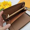 M62581 Zippy Organizer Wallet Men Long Wallets Classic Lederen Portemonnees voor Outdoor Coin Bag Fashion Women Clutches Purse with Box1