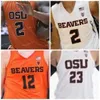 SJ NCAA College Oregon State Beavers Basketball Jersey 31 Eli Glenzel 44 Isaac Barnes 20 Gary Payton 33 Steve SJ Hnson Custom Stitched