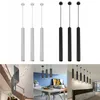 30 cm 40 cm 50 cm buis cilindrische led hanglampen zilveren ring moderne schijnwerpers voor keuken eiland eetkamer winkel bar teller decoratie pijp lamp downlight