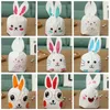 50/pcs Wedding Gift Wrap Plastic Candy Rabbit Ears Easter Bag Cookie Packaging Box Companion Hand Boxes Pearl Return Gifts RRF12139