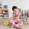 Children's autumn clothes long-sleeved cotton underwear two-piece suit boys pajamas spring and P4479 210622