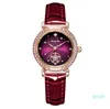 Luxe Longbo Rose Boîtier En Or Belle Dames Montre À Quartz Diamant Nuit Étoilé Cadran Délicat Femmes Montres Filles Élégantes Montres-Bracelets