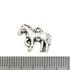 65 Uds. Colgantes de aleación de plata antigua con forma de caballo mezclado para hacer joyas, collares, accesorios DIY 206P
