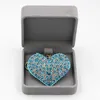 Gift Packaging Heart Keychain Rhinestone Women's Bags Key Ring Handmade Accrssories 541262056747 Keychains Pendants Charming Keyring Suspension Decoration