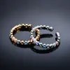 2021 Böhmischer Regenbogen Evil Eye Strass gefüllter Goldring für Frauen Vintage Damen Midi Kunle Fingerring Goldring verstellbar