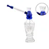 Narghilè Bong Impianti petroliferi Dab rig Tubi dell'acqua Bottiglia di vetro da 6,89 pollici con lega di alluminio Pyrex spesso Stile unico della bottiglia di soda Inebriante Riciclatore Becher per fumare Bong Ciotola