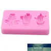 1PC Cactus Shape Silicone Lace Cake Mold Decorating Baking Tools Soap Clay Mold Paste Chocolate Moulds