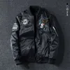 Cappotto bomber da uomo Cappotto maschile Entrambi i lati indossano ricami oversize 7XL Casual Pilot Streetwear Uomo Abbigliamento di marca AYB3 210928