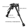Tripods Camera Stand Metal Cellphone Tripod Foldable Two Foot Bipod Holder Stainless Steel Butterfly Bracket
