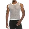 Мужская прозрачная сексуальная сетка футболки летняя повседневная мышца пуловер с коротким рукавом футболка для футболки Top Fashion Streetwear Мужские футболки