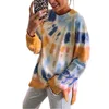 Women's Hoodies sweatshirts 2022 herfst/winter Europese en Amerikaanse lange mouwen stijl ronde nek casual losse tie-dye trui