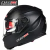 LS2 FF328 Ström Full Face Motorcykelhjälm med dubbellins Casco Moto Capacete de Motocicleta Capacete LS2 DOT godkänd