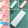 Matte Transparent Simple pencil case Frosted Plastic Pink Green White Blue Pencils Pens Storage Box Bag Holder School Office Stationery Supplies HY0044