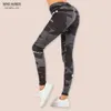 Graffiti noir Sexy taille haute Legging Anti Cellulite Slim élasticité Push Up Fitness Gym Leggings femmes pantalons empilés 210925