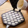 Commerciale QQ Egg Bubble Waffle Maker Pan Hongkong Waffle Cake Baking Mold Plate Puff Ice Cream Cone Maker Parti di ferro