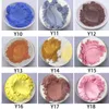 Méquarement de bougies de poudre de pigment mica Produit de bougie diy carburant msds matériau sûr corps cutané colorée dessin 9989664