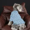 Spring Pet Shirts Denim Jacket Jacquard Letter Husdjur Coat Dog Apparel Fashion Bichon Teddy Dogs kläder