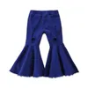 7 Styles Pantaloni Baby Wide Leg Flare Fashion Toddler Kids Bell Bottom Ruffle Girls Pants 2091