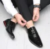 luxurys Men Oxford Shoes Fashion Prints Black Leather Lace Up Dress Wedding Office Business Formal Shoe