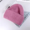 Beanie/Skull Caps Cappello invernale per donna Berretti lavorati a maglia in cashmere Spessi caldi Ragazze Lana Angora Berretti femminili
