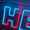 Hello Sign Holiday Lighting Home Cool Moda Dekoracji Bar Miejsca publiczne Ręcznie Neon Light 12 V Super Bright