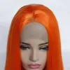 Synthetic Lacefrontal Wig Simulation Human Hair Lace Front Wigs 12~26 inches Silky Straight perruques 191118-2610