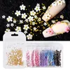 2G / sac 3D fleur rose ongle bijoux Bijoux de bille en acier taille mixte pour accessoires professionnels DIY Manucure Design