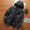 Men's Jackets Camouflage Hooded Jacket;s 2022 Autumn Korean Outdoors Casual Streetwear Male Breathable Military Windbreakers