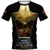 T-shirts hommes Plstar Cosmos Knight Templar Jésus 3D T-shirt imprimé Harajuku Streetwear T-shirts Hip Hop Hommes pour femmes manches courtes 08