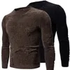 Neue Frühling Herbst Herren Solid-Farb-Rundhals-Hals-Torn-Pullover-Strickwaren-MENS-Pullover