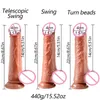 Telesic realistisk dildo vibrator trådlös fjärrkontroll uppvärmd vaginal stimulering g-spot massage masturbation sex leksak vuxen x0503