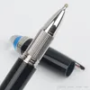 طبعة محدودة الأزرق كريستال أعلى مدرسة حبر جاف أو رولربال القلم مكتب الأعمال المورد أقلام الكتابة الفاخرة