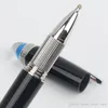 Limited Edition Blue Crystal Top School Balpoint of Roller Pen Business Office Leverancier Luxe Schrijfpennen