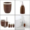 Aessory Garden6pcs Home Tumbler Зубная щетка Держатель подарки отходы мусорная корзина гостиная мыло Диспенсер душ ванная комната для ванной комнаты el easy clean ba