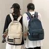 Dcimor Produtos Unisex Backpack Coreano Casual A Grande Capacidade Sacos de Escola para Estudantes Pure Color Mulheres Viagens 210929