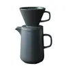 Handmade Coffee Pot Set Ceramic Tea Pot Household Coffee Filter Cup Drip Type V60 Espresso Percolator Coffee Pot 210408