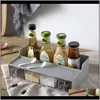 Hushållsorganisation Hem GardenMulti-Function Spice Jar Storage Holder Seasoning Rack Köksskåp Utensils levererar rymdbesparing de