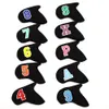 10PCS / Set Fish Style Waterproof Golf Headcover Neoprene Covers for Ions Club
