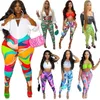 Women Yoga Pants Sports Trousers 2022 Designer Pattern Printing High Waist Workout Leggings Stretchy Sexy Fitness Capris