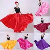 Skirts Big Hem (360 540 720 )Women Satin Silk Long Pleated Skirt High Waist Womens Vintage Solid Faldas Mujer Saias