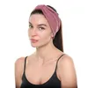 Bandas de cabelo de turbante mulheres esportes ioga headbands cabeça envoltório para ciclismo ao ar livre rodando winter hairband