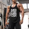 Gym Tank Top Men Fitness Clothing Mens Bodybuilding Tanks Tops Summer för manliga ärmlösa västtröjor plus Size244B