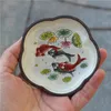 Antico artigianato smaltato colore piccolo piatto cinese cloisonne piatto in rame decorazione ornamenti da tavola regalo per la casa e l'ufficio