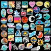 50pcs Lot Summer Surfing Beach Stickers Laptop Skateboard Guitar Luggage Case Car Motorcycle Bike Graffiti Stickers Waterproof PVC Removable